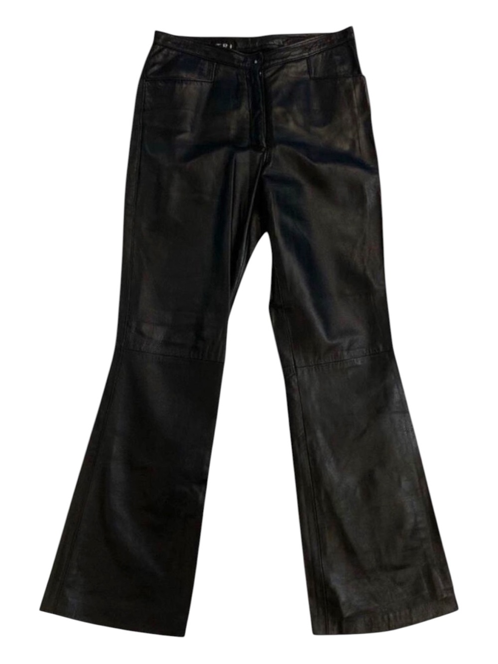 Dimitri vintage high rise durable leather bootcut pants timeless Y2K classic 6
